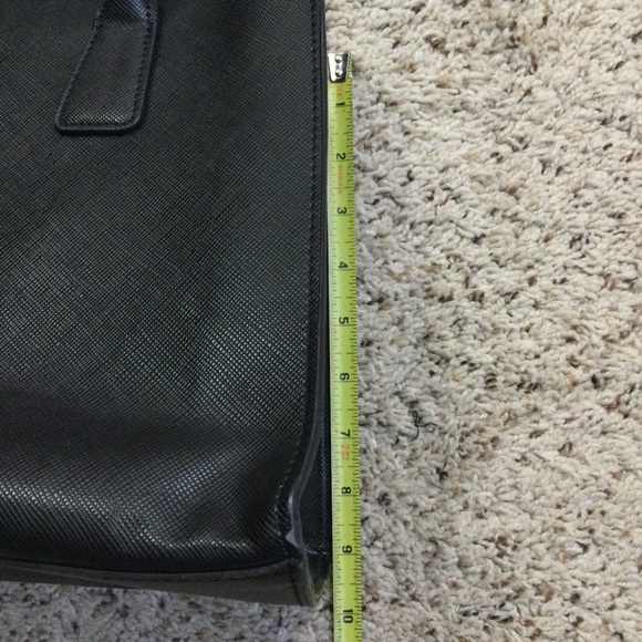 MANGO MNG Tote Bag Black Faux Leather Handbag - Picture 5 of 8